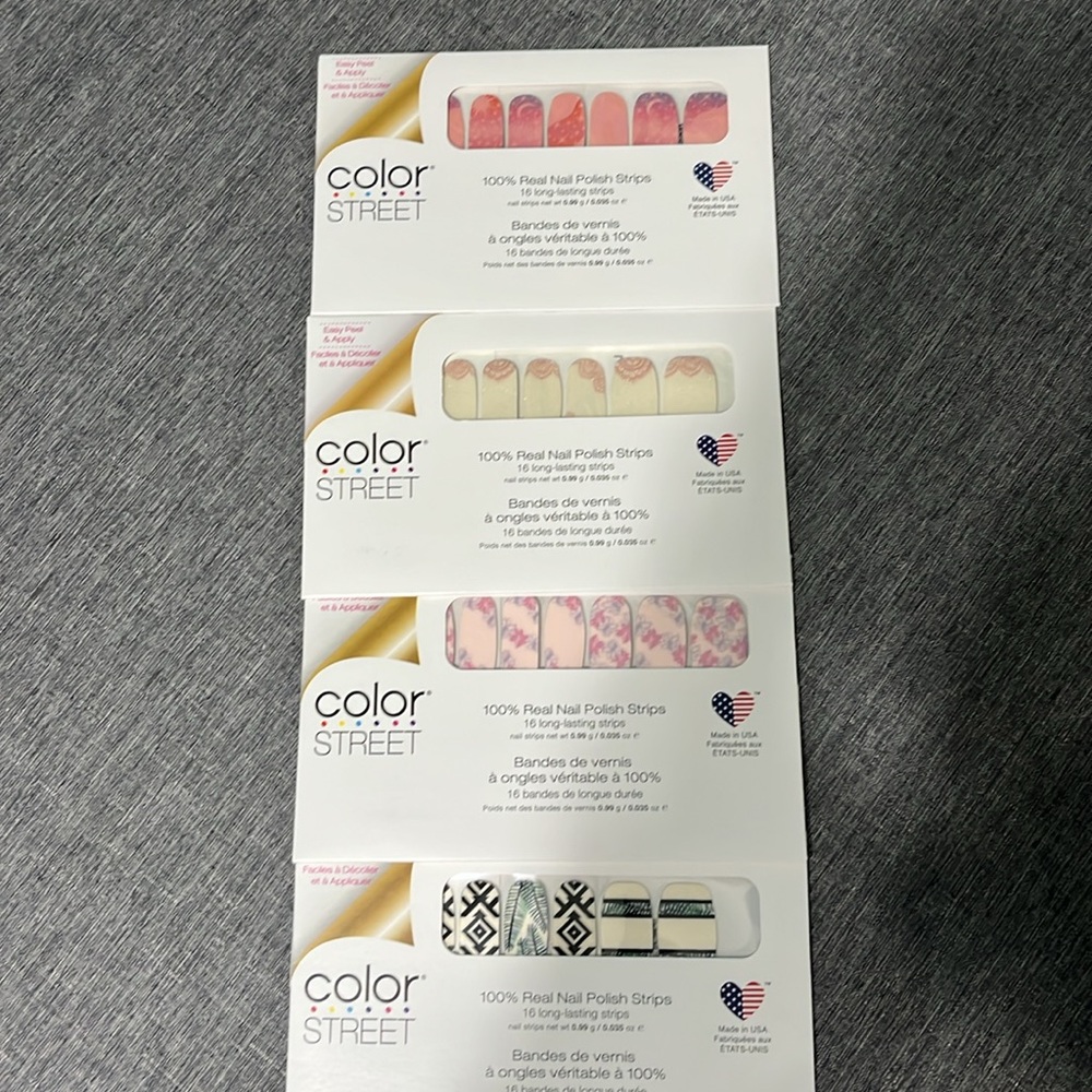 Color Street Nail Polish Strips - Pink and Cream Collection